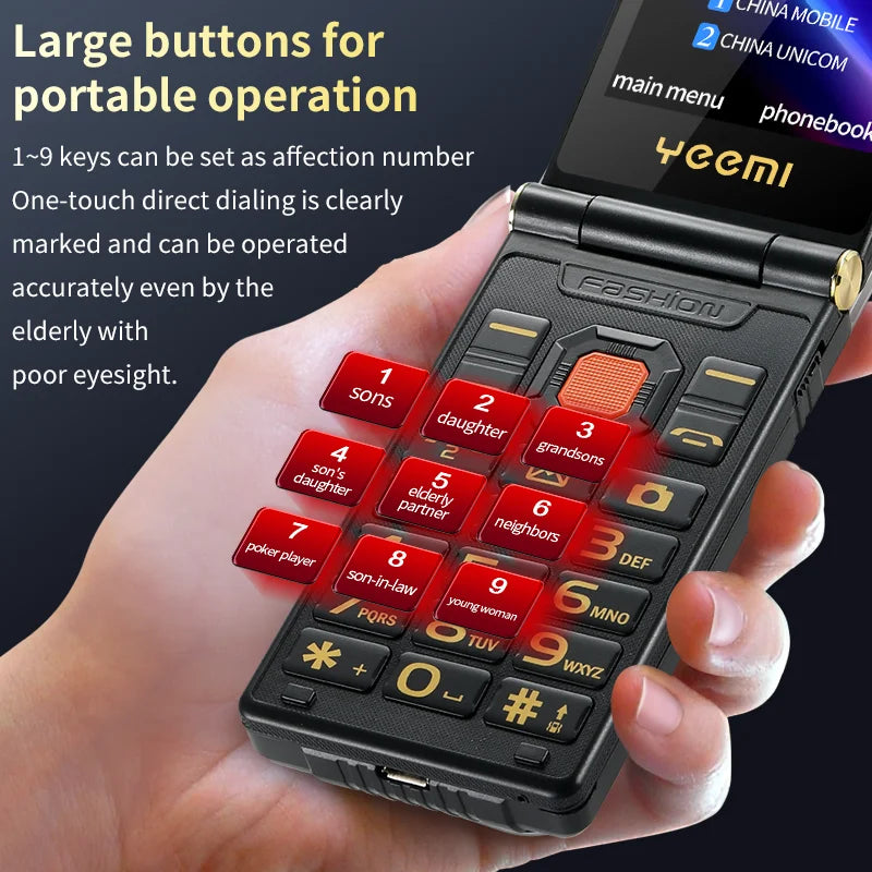 Mafam 2G Outdoor Folding Senior Phone - Large Buttons