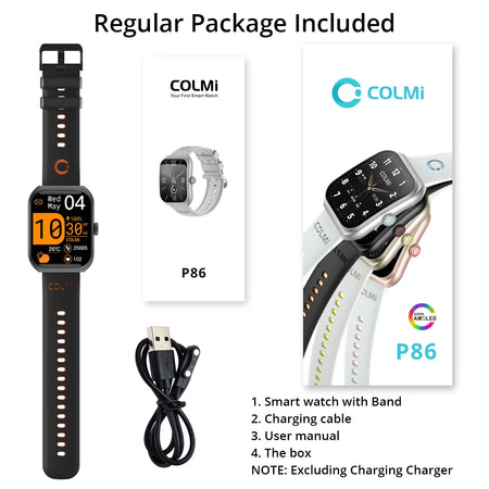 COLMI P86 &ndash; 1.93 Inch AMOLED Health Smartwatch Bluetooth