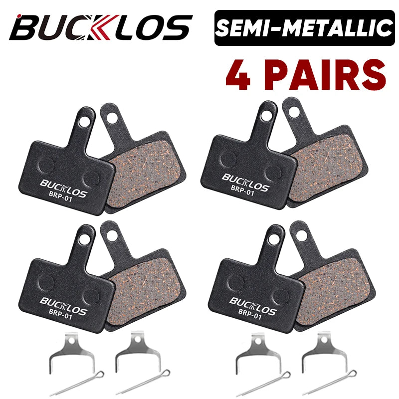 Bucklos BRP-01 &ndash; Semimetallic Brake Pads Shimano B01S B05S Semi-Metal 4Pairs