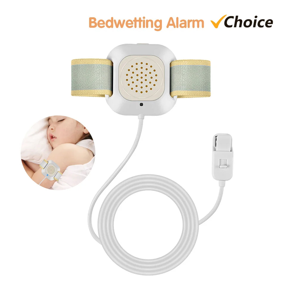 Bedwetting Alarm Enuresis Alarm with Loud Sound, Bright Lights, Strong Vibration for Effective Potty Training Default Title