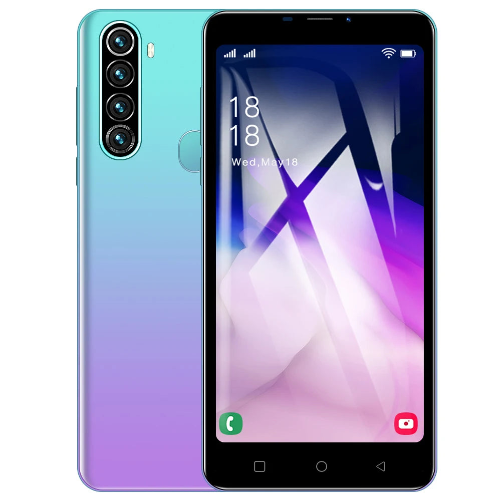 FUFFI-Note 13 Pro &ndash; Compact Dual SIM Android Smartphone PURPLE / 2 G / Official Standard|16g