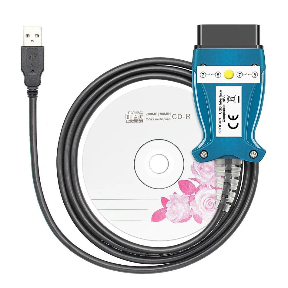 K DCAN K+CAN Chip FTDI OBD2 Strumenti di Diagnosi Auto Scanner OBD 2 Cavo Interfaccia USB K + DCAN Cavo Diagnostico OBD