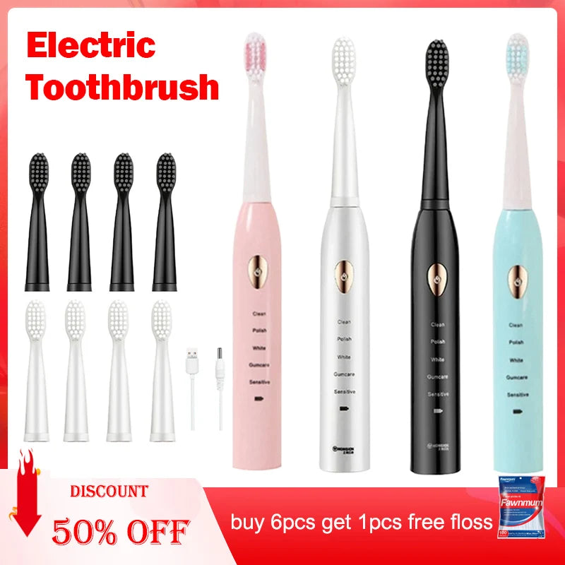 Sonic Electric Toothbrush &ndash; Five Gear Mode and IPX7 Waterproof