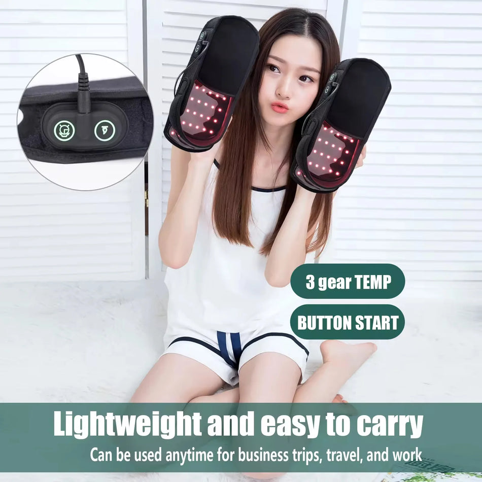 Nabíjecí LED infračervené terapeutické pantofle na bolest nohou