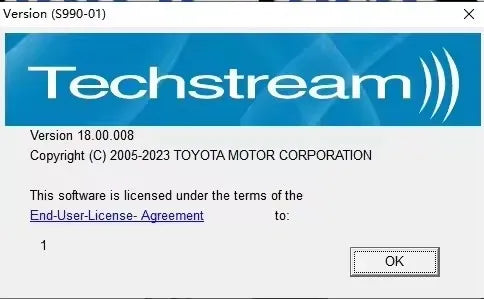 Toyota TIS Techstream 18.00.008 Programvara med Aktiv Kod och MINIVCI MINI VCI