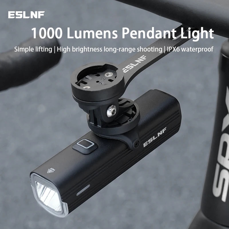 ESLNF EOS520 MTB Fietslampen met waterdichte aluminium koplampen en carbon fiber beugel