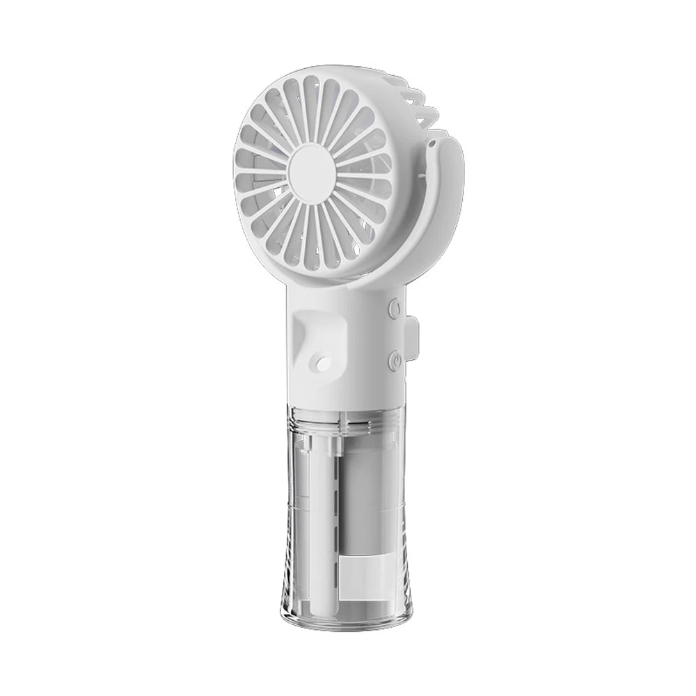 Raugee Portable Water Mist Fan Rechargeable &ndash; Four Speeds White