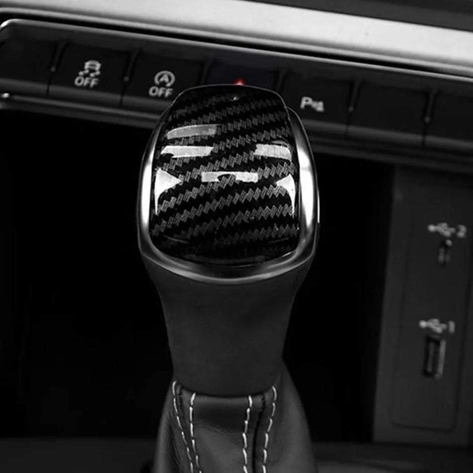 Накладка на ручку переключения передач для Audi Q3 F3 Sportback 2019-2023, имитация углеродного волокна, легкая установка