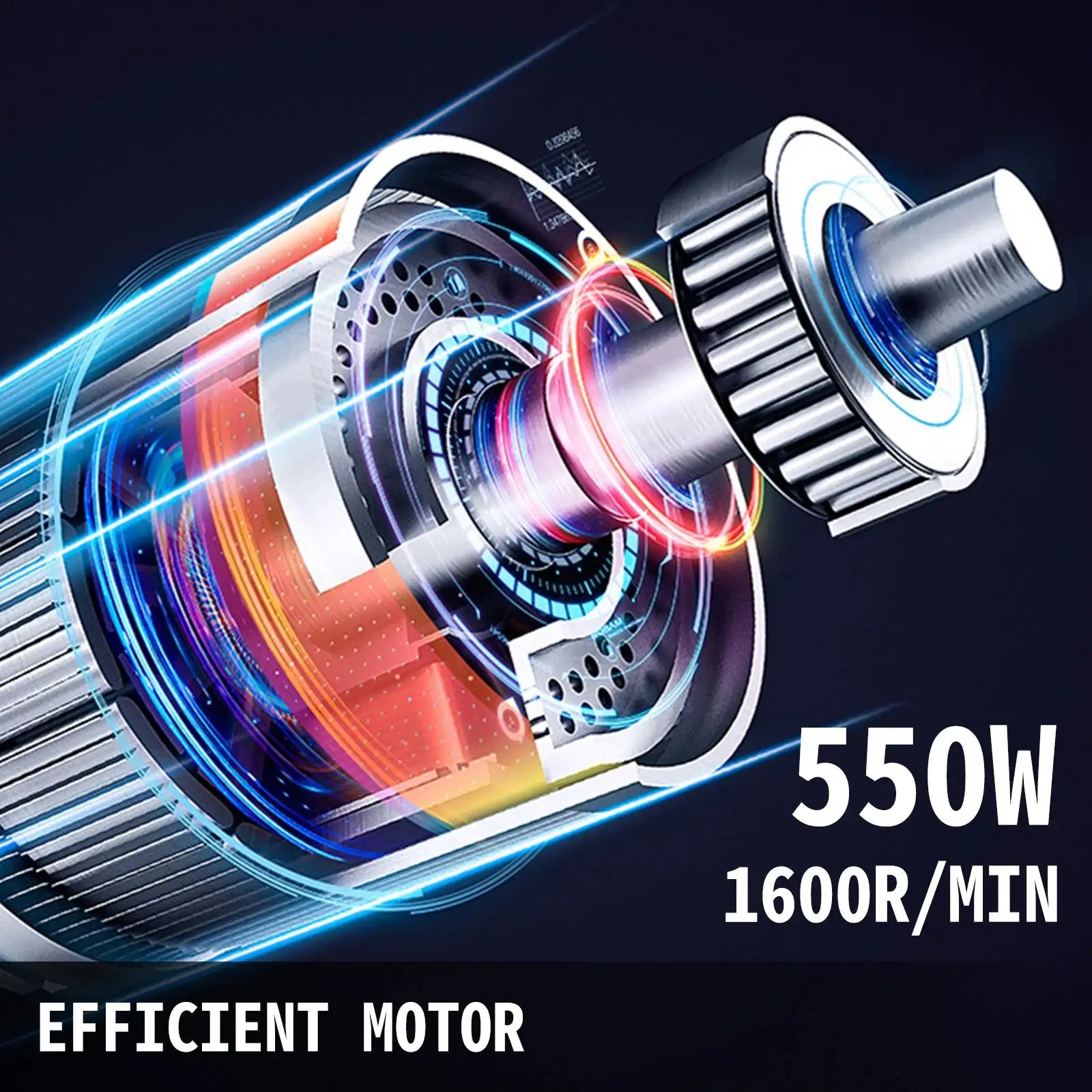 550W Electric Vegetable Cutter 6 Cutting Disks