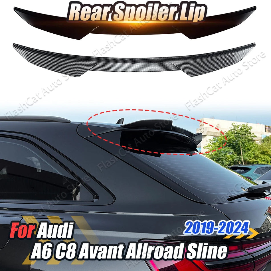 Bagažinės dangčio spoilerio rinkinys Audi A6 C8 Avant Allroad Sline 2019-2024 ABS plastikas, automobilių kėbulo atnaujinimas