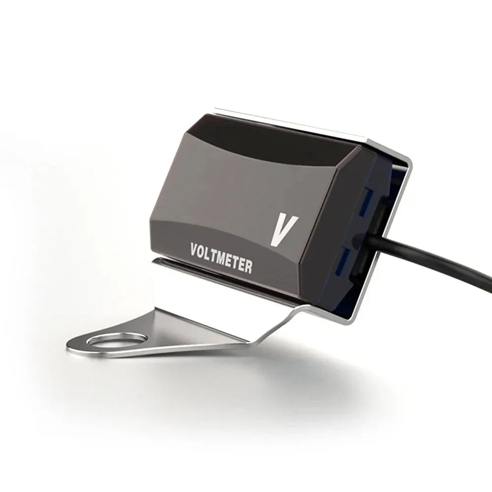 Motorcycle DC 10-150V Voltmeter LED Display - Waterproof