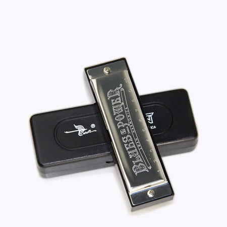 Harmonica Senior Bruce 10 Hole Blues &ndash; Case Included 1 pcs