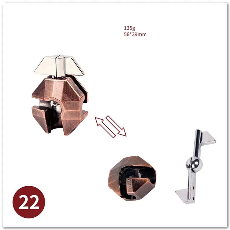 Classic IQ Metal Brain Magic Baffling Puzzles &ndash; Mind Teaser Grenade