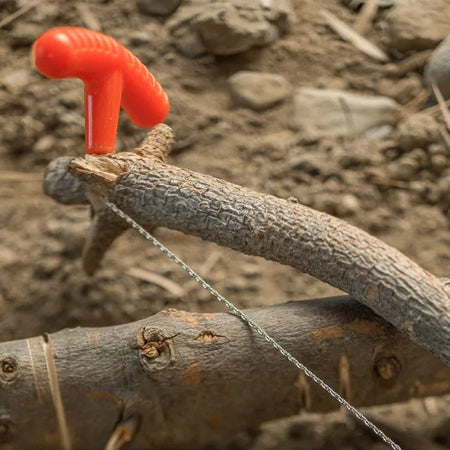 Portable Stainless Steel Wire Saw with Finger Handle for Outdoor Adventures