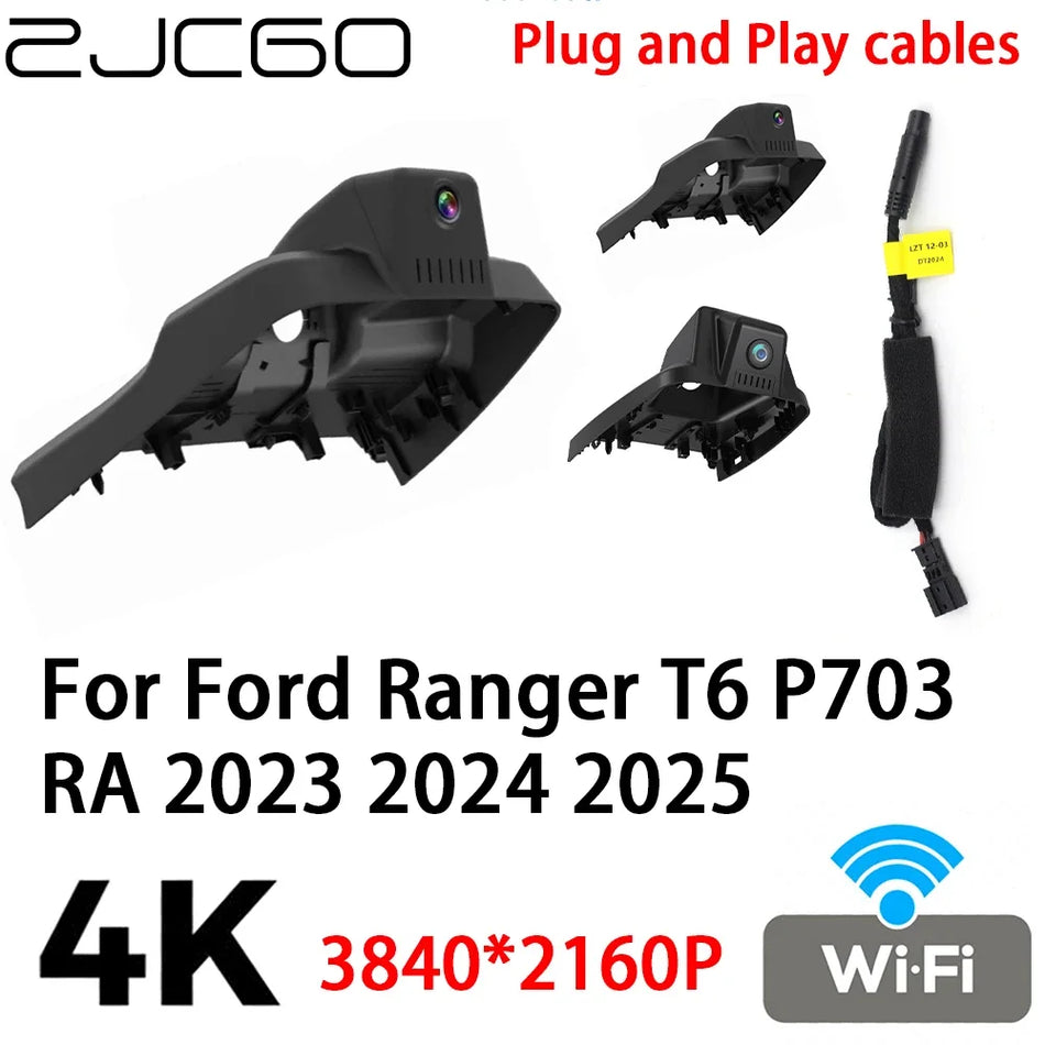 DVR Dash Cam 4K 2160P for Ford Ranger T6 P703 RA 2023-2025