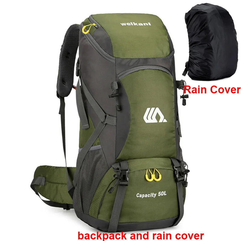 50L Travel Backpack &ndash; Waterproof Outdoor Travel Gear AG Bag ad cover