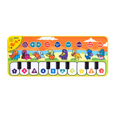Music Piano Dance Mat &ndash; Educational Fun with Animal Sounds 80x30cm dinosaur