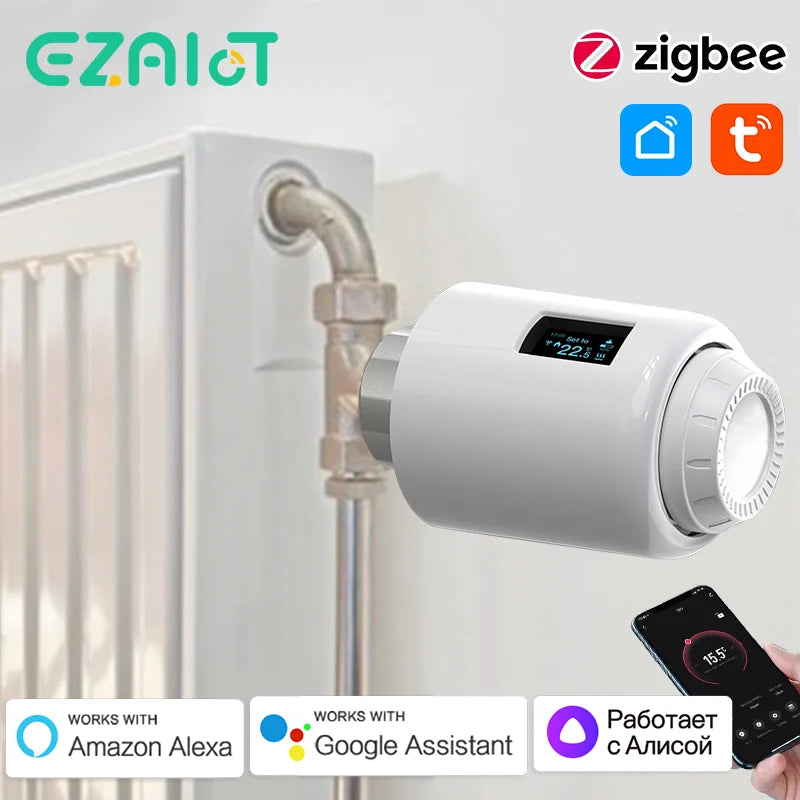 Tuya Smart ZigBee Radiator Actuator TRV - Energy Saving Mode