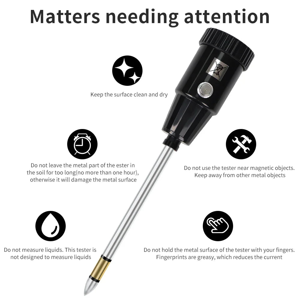 2 In 1 Soil Moisture PH Meter &ndash; Metal Sensor Probe