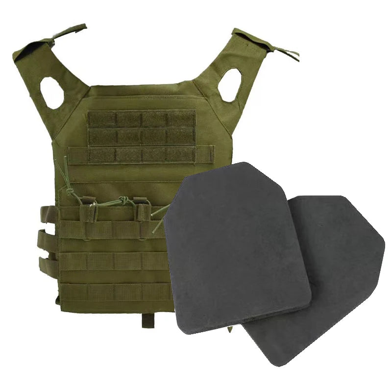 JPC Molle Plate Carrier Vest - Lightweight EVA Foam Board Green