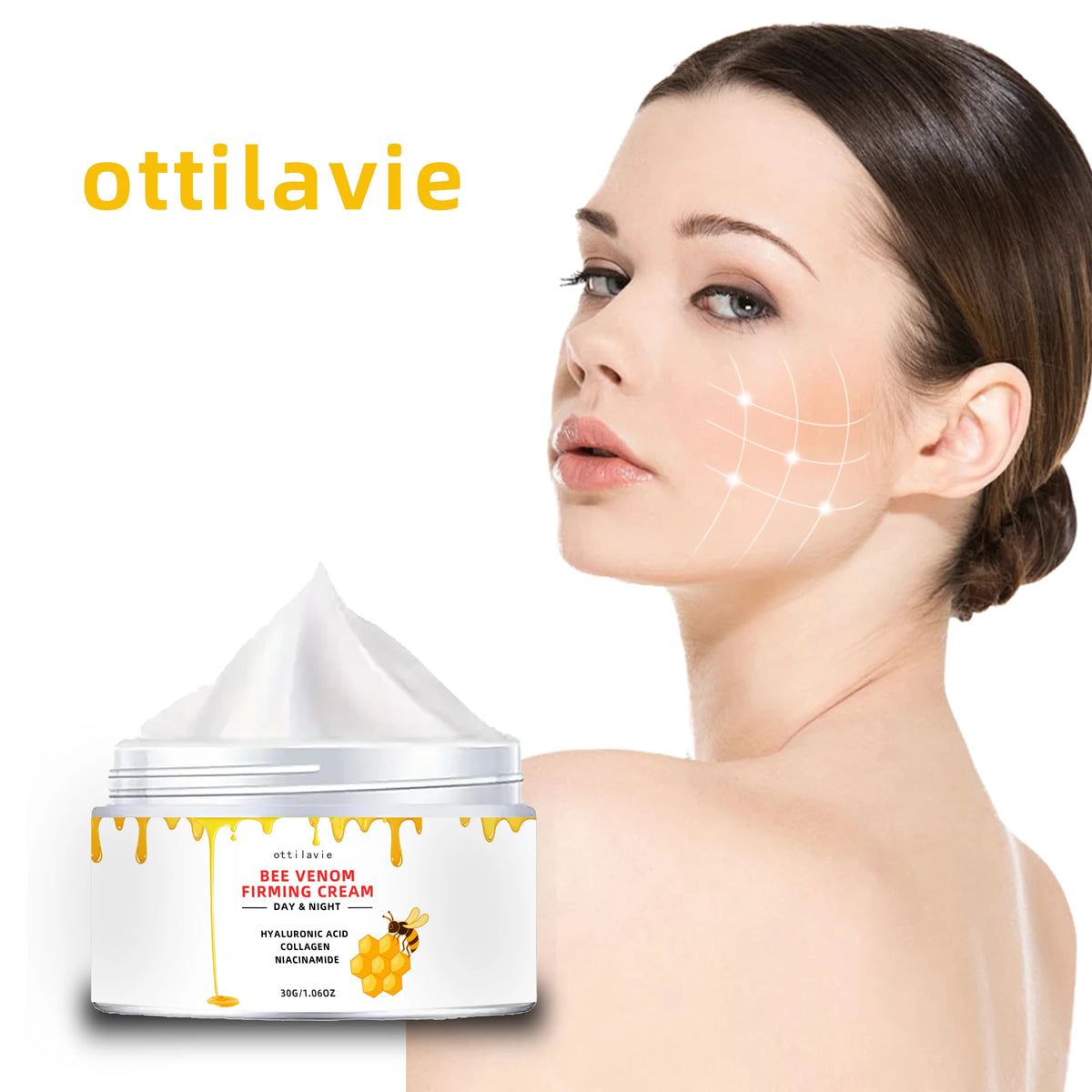 Ottilavie Bee Venom Firming Face Cream &ndash; Lifting and Tightening Moisturizer 30g