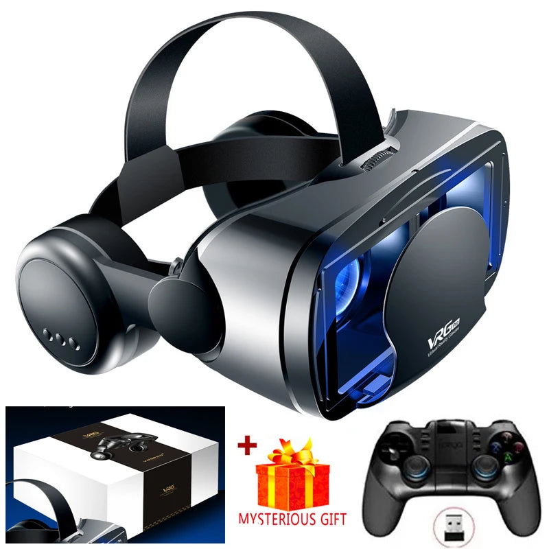 VRG Pro 3D Virtual Reality Glasses with Ipega Mocute Controller With Box 9156 Remote / China