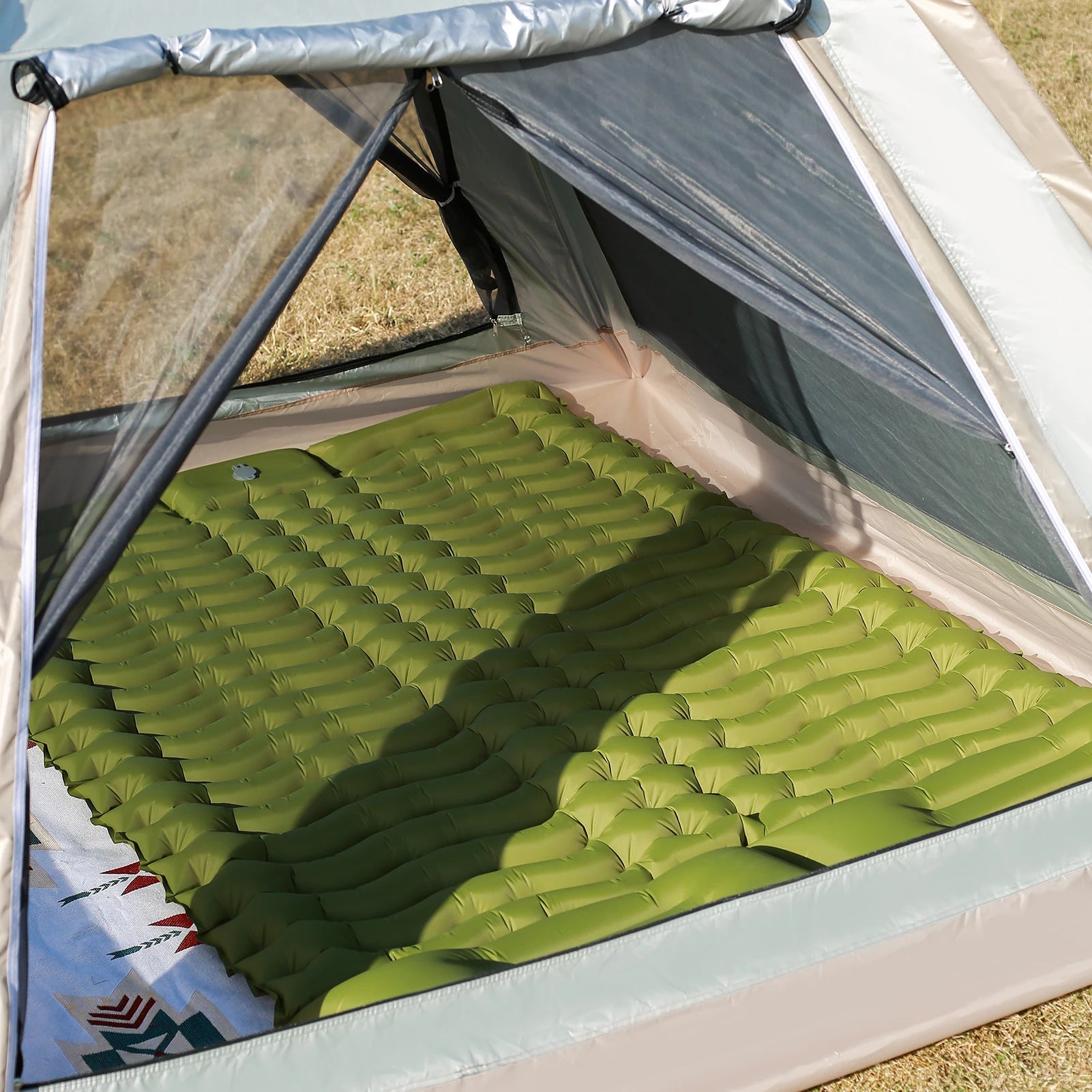 Tomshoo Camping Sleeping Pad 79in &ndash; Built-in Inflator Pump