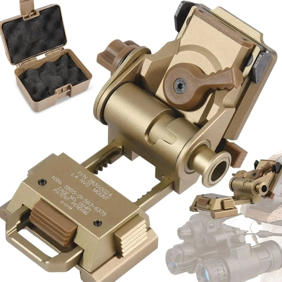 Aluminum NVG Mount for PVS14 PVS15 PVS18 Night Vision Helmet Bracket