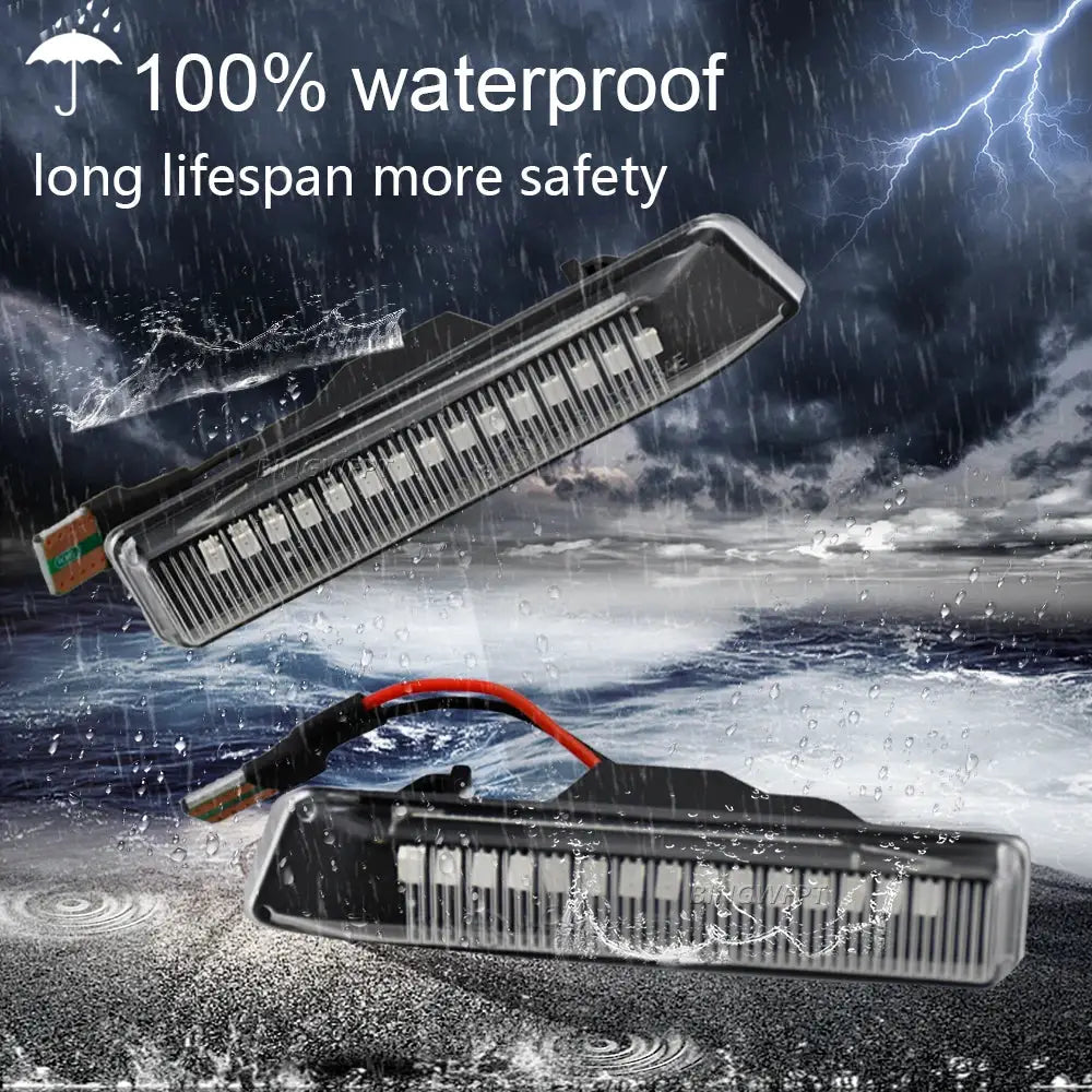 2pcs Flowing Dynamic LED Turn Signal Lights Side Marker Indicator Blinker For BMW X5 E53 1999-2006 E36 63132492179 63137164491 by InterCyprus Trading Ltd