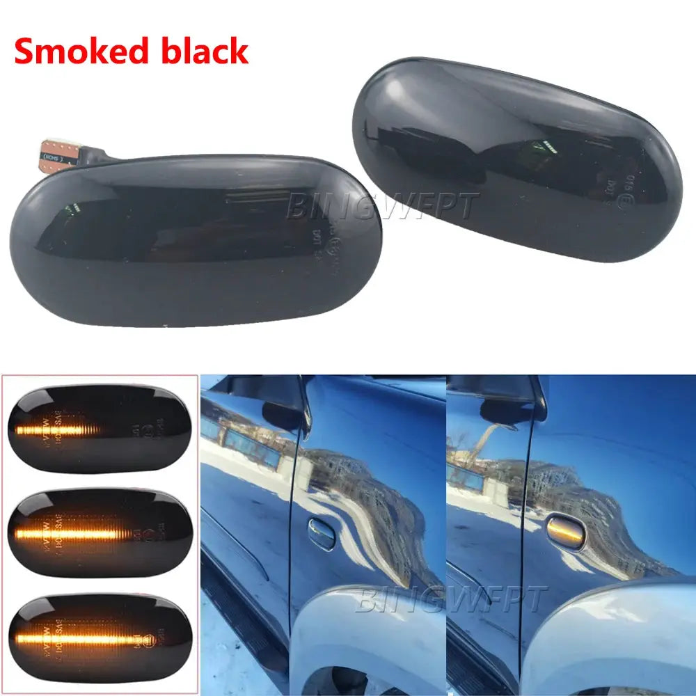 2xCar LED Turn Signal Lamp For Mitsubishi Triton L200 2005-2015 Pajero Montero Sport Nativa 2008-2016 Side Marker Blinker Light by InterCyprus Trading Ltd