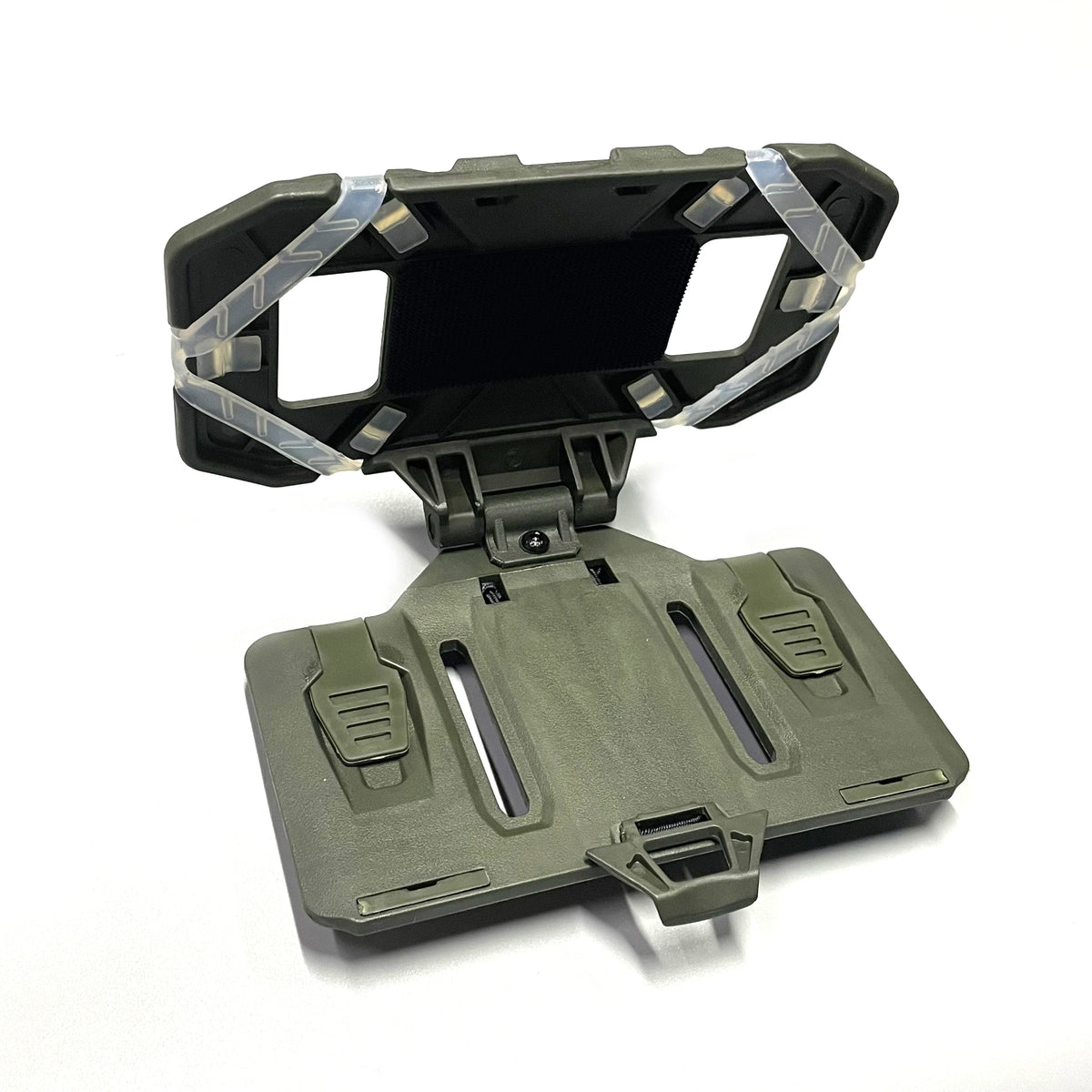 Tactical MOLLE Phone Holder with Fixed Buckle for Secure Navigation Green