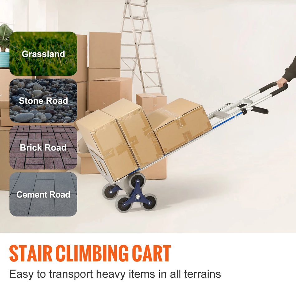 250 кг Тележка для подъема по лестнице – Складная тяжелая