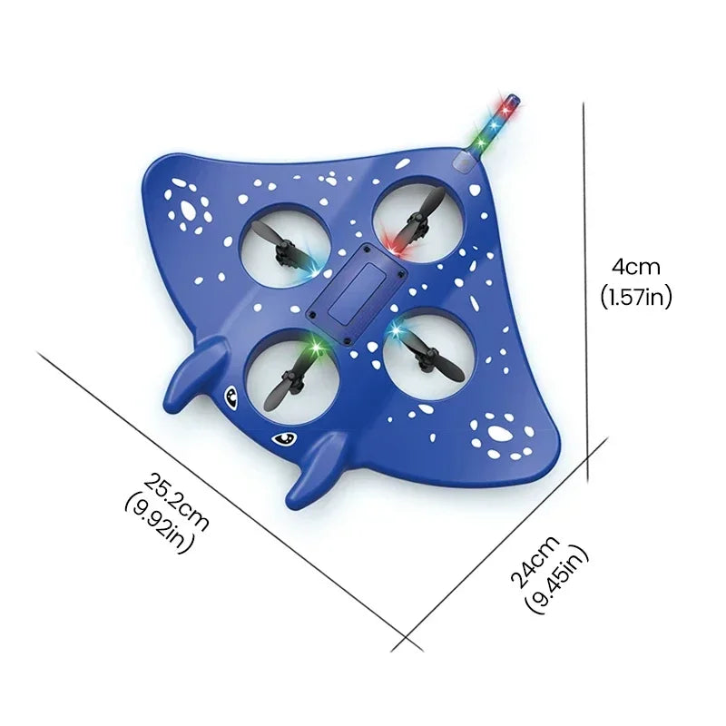 RC Manta Foam Glider &ndash; LED Night Flight Lights for Kids