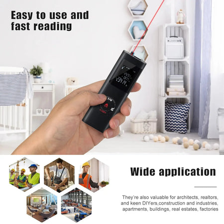 40M/60M Mini Smart Laser Distance Meter &ndash; USB Rechargeable