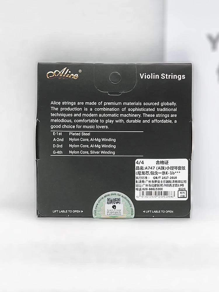 Alice Professional Violin Strings A747 &ndash; Stable Tone