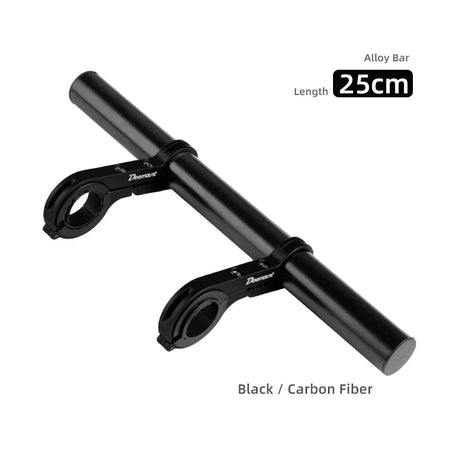 Deemount 20CM Bicycle Handlebar Extender &ndash; Durable Alloy Carbon Fiber Support Black 25CM / CHINA