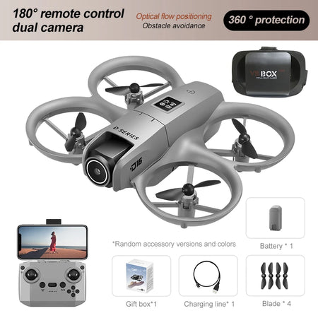 Xiaomi D16 Mini Drone 8K HD-VR - Compact, Powerful, and Feature-Rich Grey-8K-1B  HD-VR