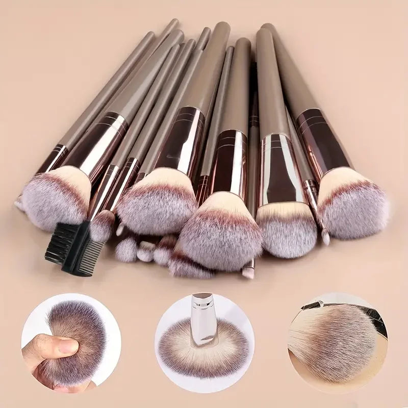 Professional Makeup Brushes Set - 3-20PCS Soft Fluffy Tools