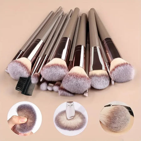 Professional Makeup Brushes Set - 3-20PCS Soft Fluffy Tools