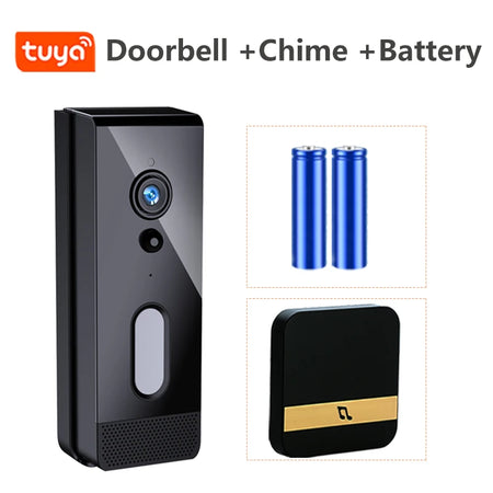 Tuya WiFi Doorbell Camera Outdoor &ndash; Battery Powered Option 4 / EU Plug
