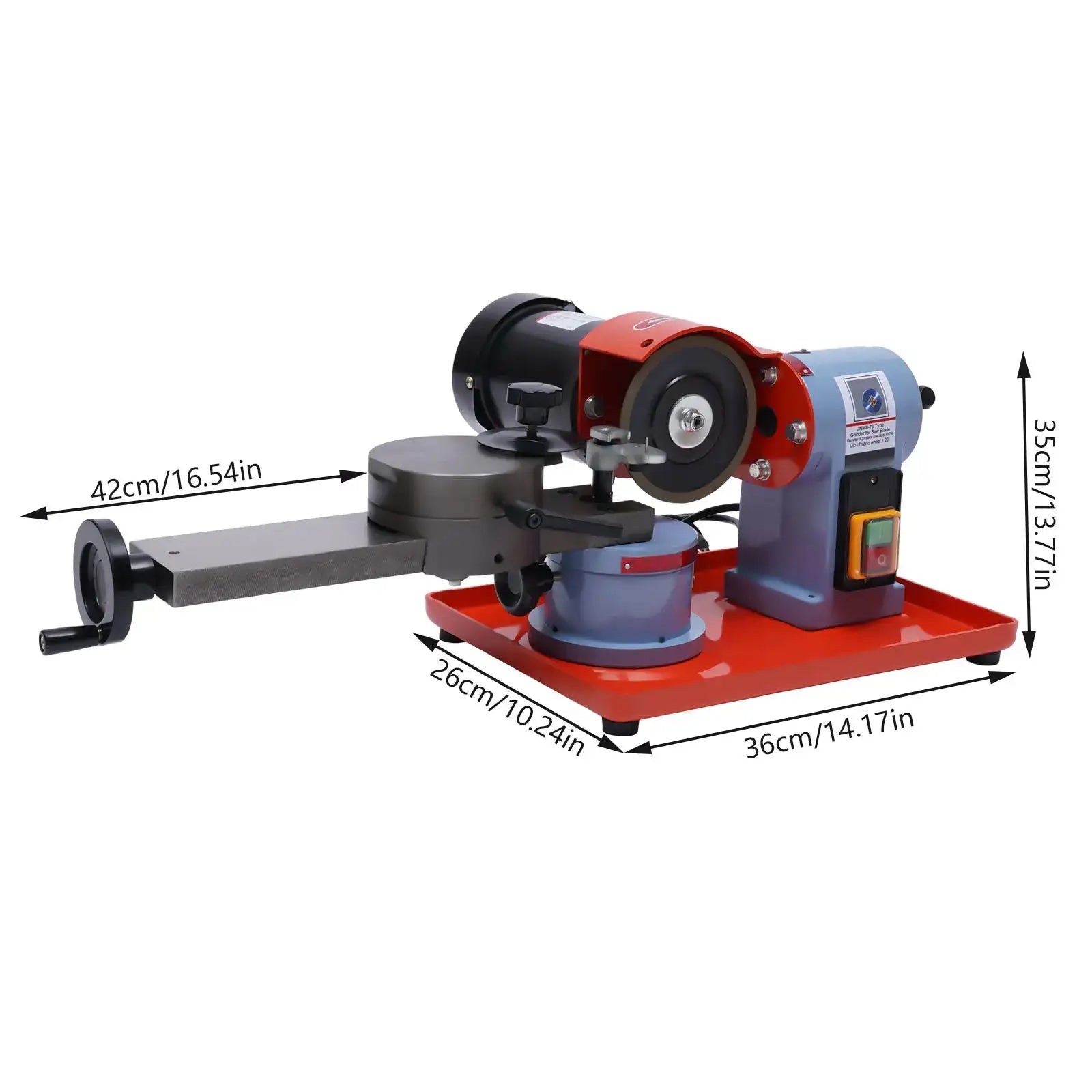 250W Circular Saw Blade Sharpener &ndash; Carbide Blades Ready Red / GERMANY