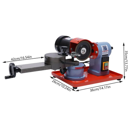 250W Circular Saw Blade Sharpener &ndash; Carbide Blades Ready Red / GERMANY