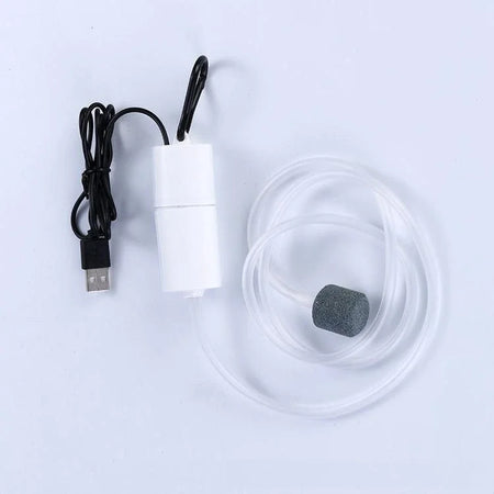Aquarium Oxygen Air Pump USB Mini Aerator &ndash; Quiet Operation white