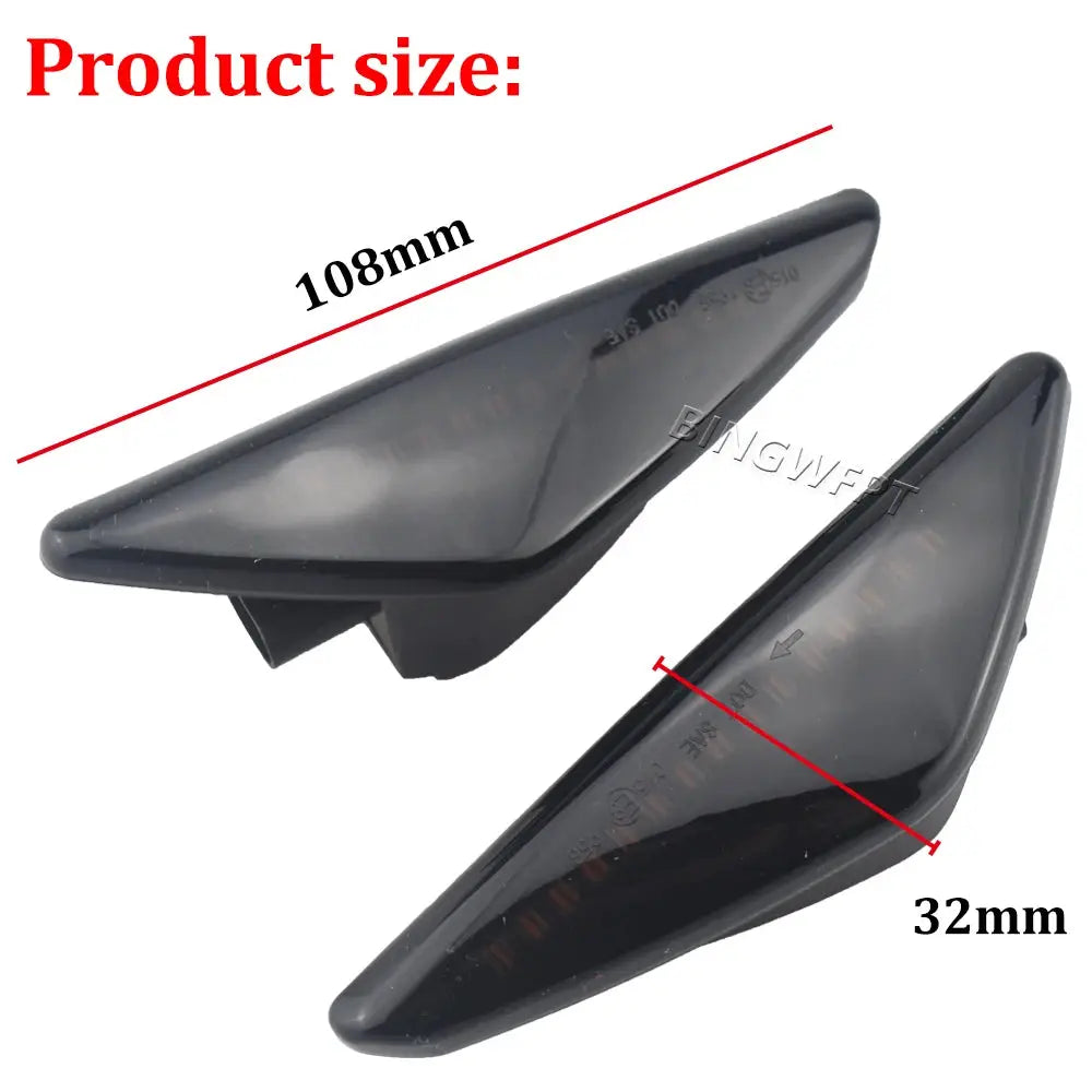 2PCS LED Side Marker Signal Light For BMW X5 E70 X6 E71 E72 X3 F25 Clear/Smoke Dynamic Flowing Sequential Blinker Lamp by InterCyprus Trading Ltd