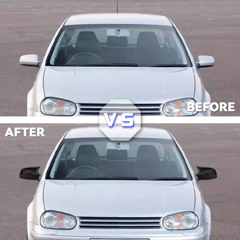 Tampa de Espelho Estilo Bat para VW Golf MK4 Retrovisor 2 Peças
