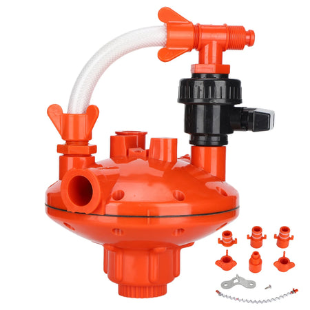 Water Pressure Regulator &ndash; Double Safety Card Connector Red