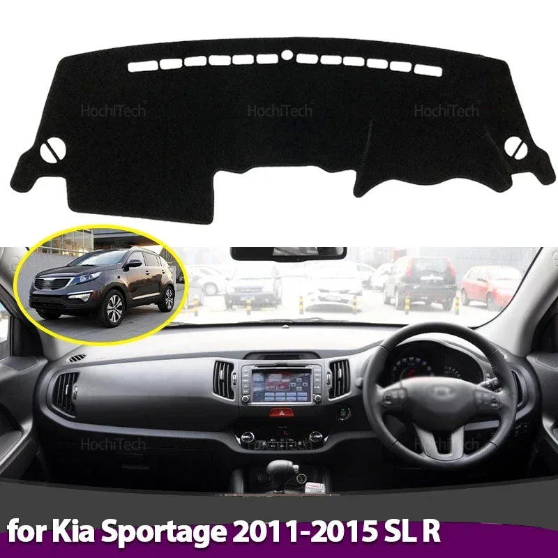 Anti-slip dashboardcover met padding voor Kia Sportage SL R 2011-2015