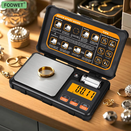 Precision Digital Pocket Scale with LCD Display - 200g Capacity