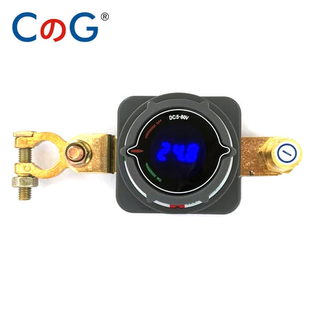 CG Digital Battery Disconnect Switch with Voltmeter for 5-80VDC Systems