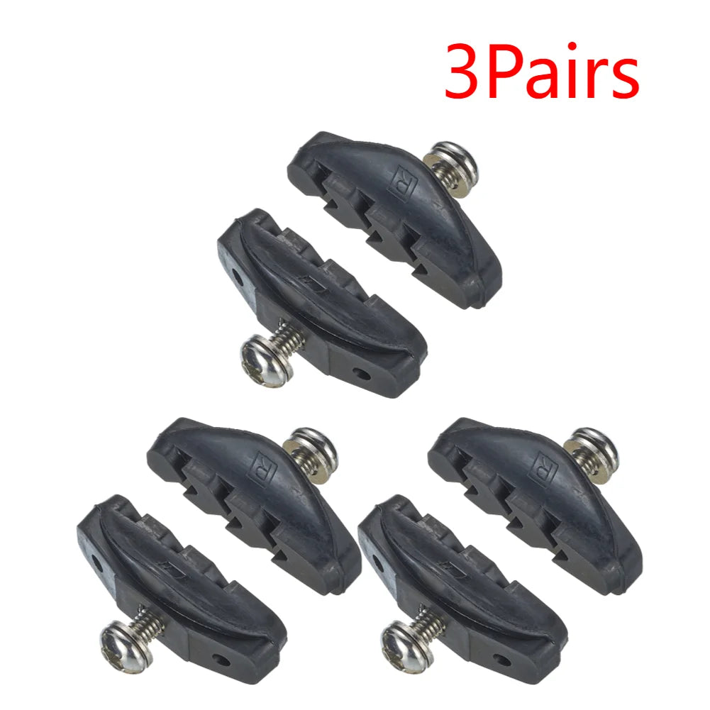 Road Bike Brake Pad &ndash; Ultra Quiet Durable Rubber Brake Pads 3Pairs